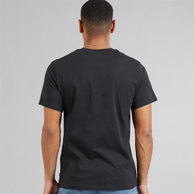 Levi's Mens Relaxed Fit Logo 2 T-Shirt Mineral Black - Image 2