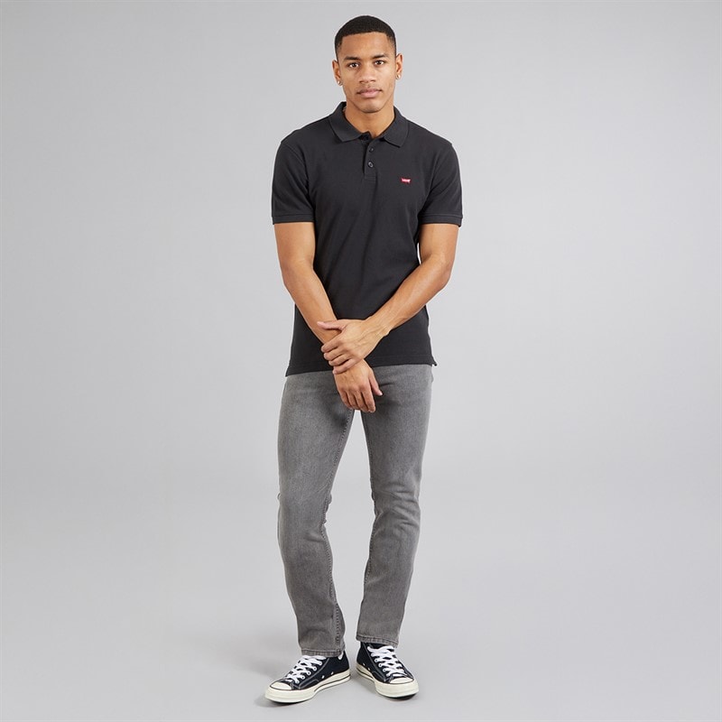 Levi's Mens Housemark Polo Shirt Mineral Black - Image 4