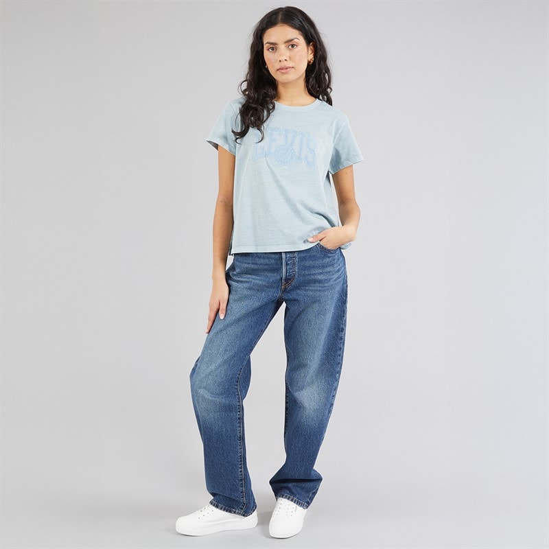Levi's Womens 501 Straight Fit Jeans Flash Full - Image 4