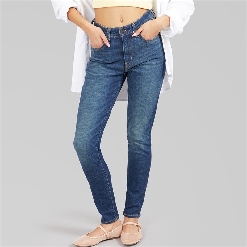 Levi's Womens 721 High Rise Skinny Jeans Miles Apart