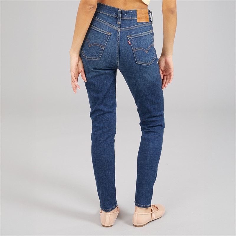 Levi's Womens 721 High Rise Skinny Jeans Miles Apart - Image 2