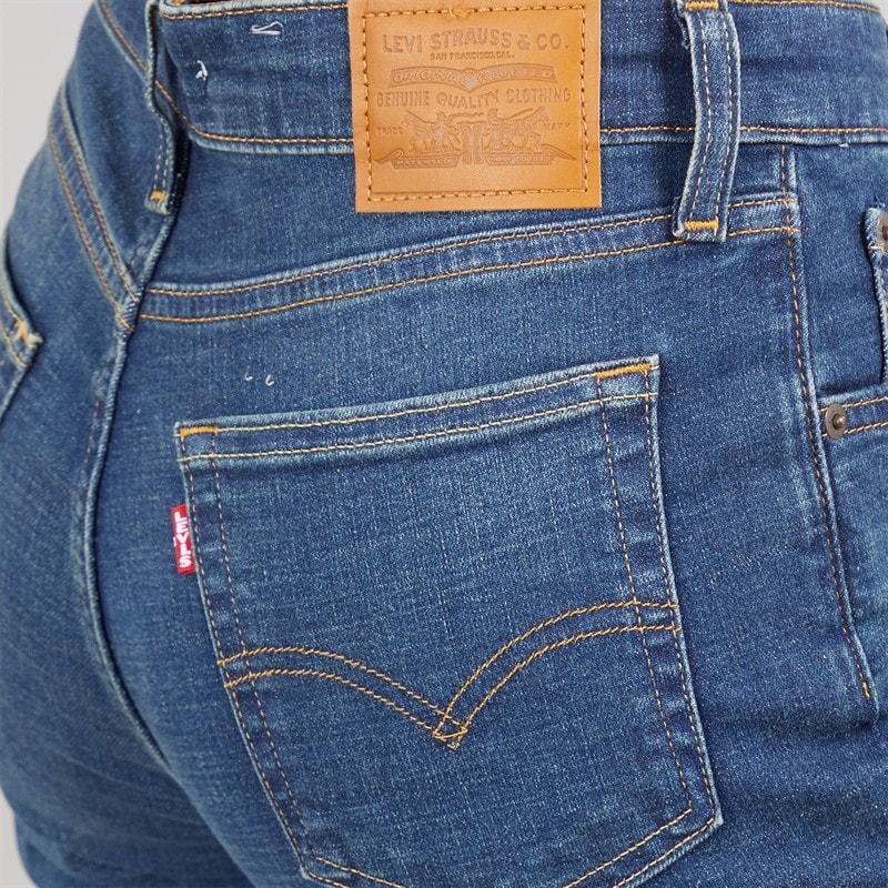 Levi's Womens 721 High Rise Skinny Jeans Miles Apart - Image 3