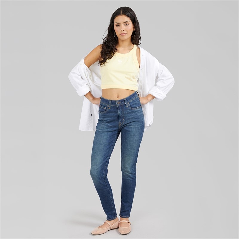 Levi's Womens 721 High Rise Skinny Jeans Miles Apart - Image 4