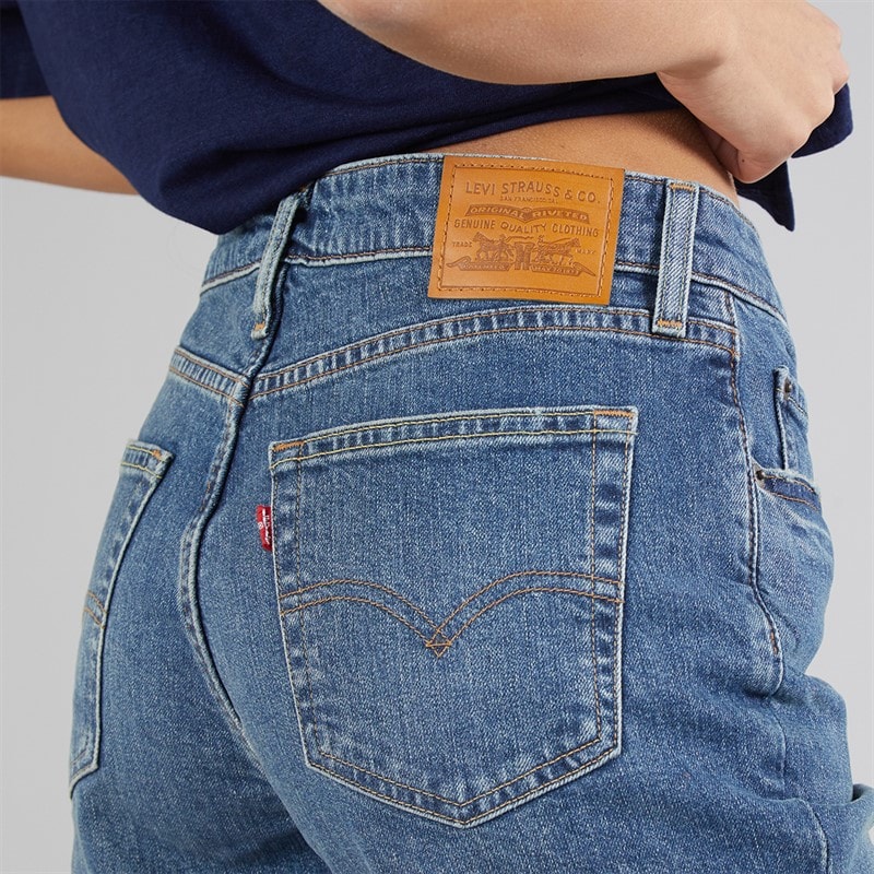 Levi's Womens 725 Authentic Kick Boot Jeans Ankle Time - Image 3
