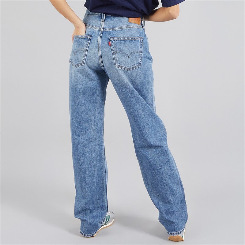 Levi's Womens 501 Straight Fit Jeans Fresh Plan Selvedge - Image 2