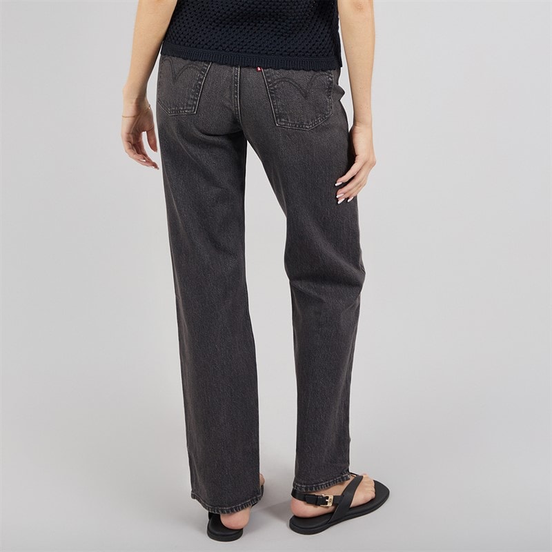 Levi's Womens Ribcage Straight Leg Jeans Static Noise Overload - Image 2