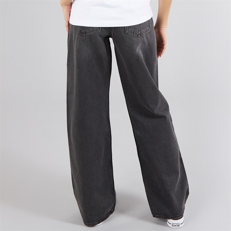 Levi's Womens Superlow Straight Leg Jeans Mic Dropped - Image 2