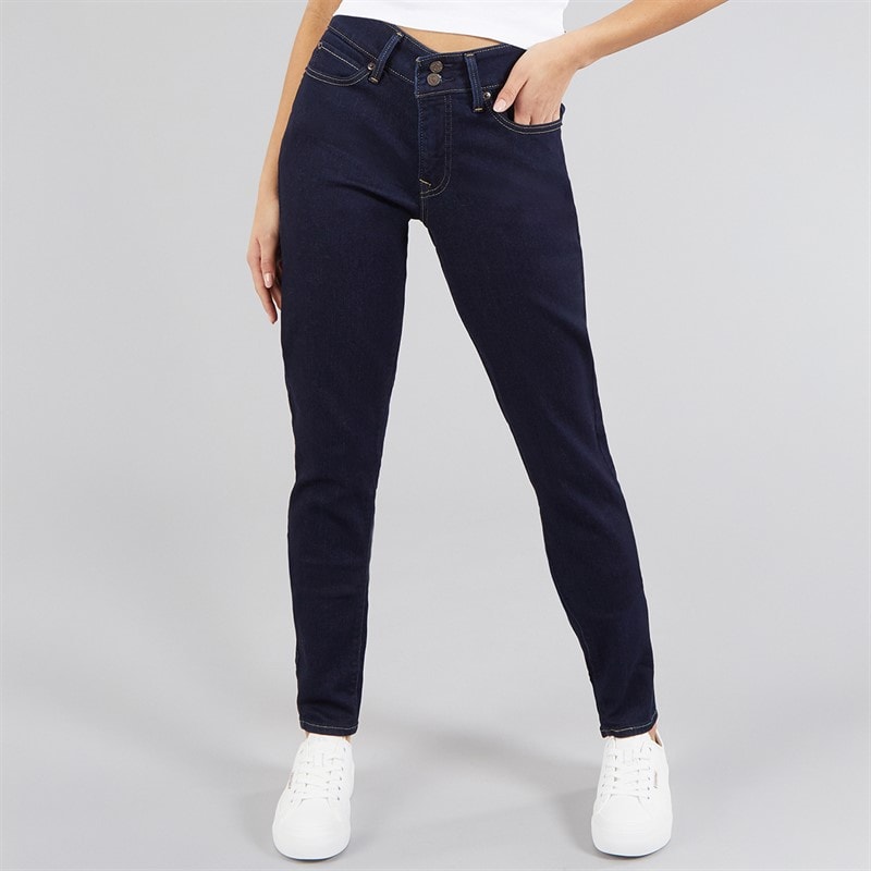 Levi's Womens 711 Double Button Skinny Jeans Cast Shadows