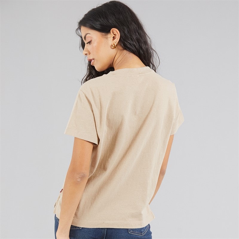 Levi's Womens Boxy V-Veck T-Shirt Safari - Image 2