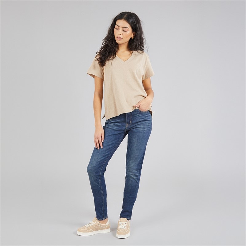 Levi's Womens Boxy V-Veck T-Shirt Safari - Image 3