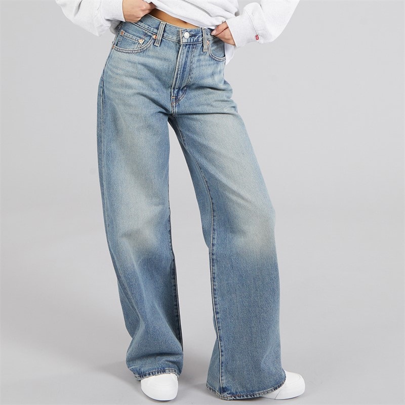 Levi's Womens Ribcage Wide Leg Jeans Tint Story
