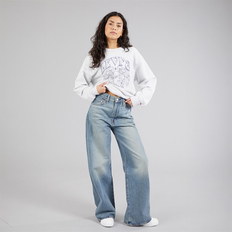 Levi's Womens Ribcage Wide Leg Jeans Tint Story - Image 3