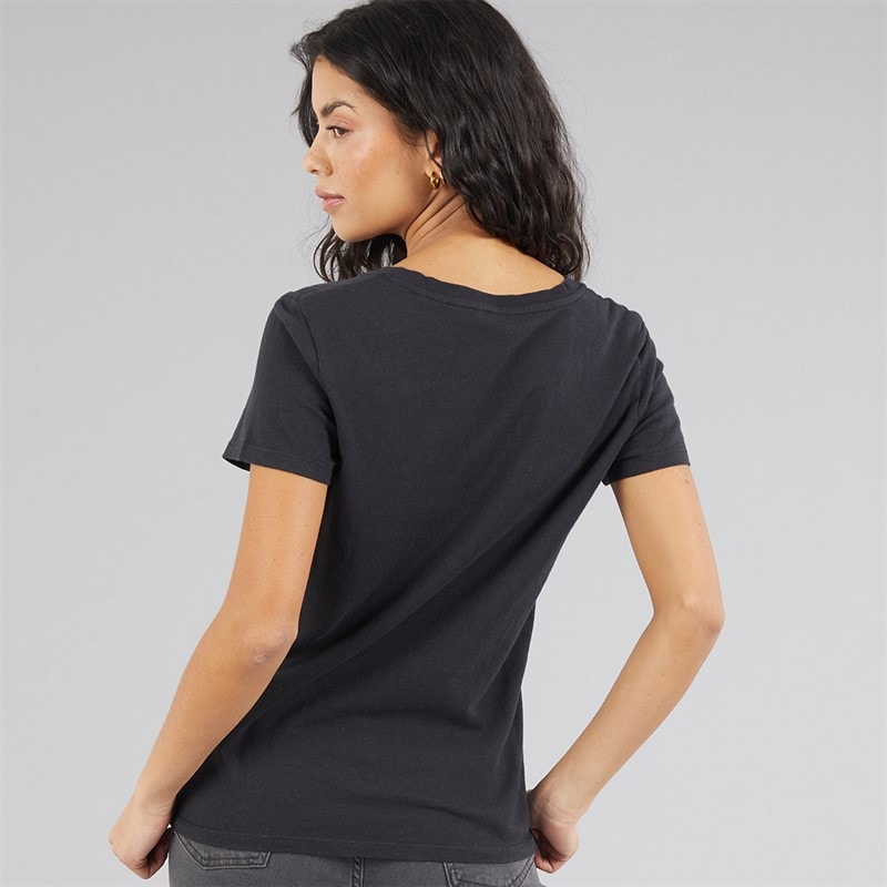Levi's Womens Perfect V-Neck T-Shirt Anthracite Night - Image 2
