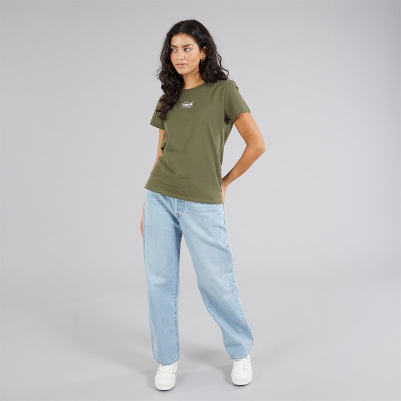 Levi's Womens The Perfect T-Shirt Batwing Succulent Ivy Green - Image 4