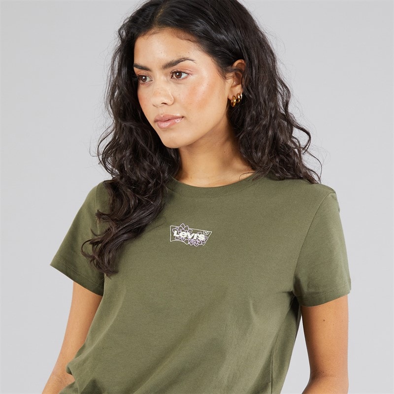Levi's Womens The Perfect T-Shirt Batwing Succulent Ivy Green - Image 5