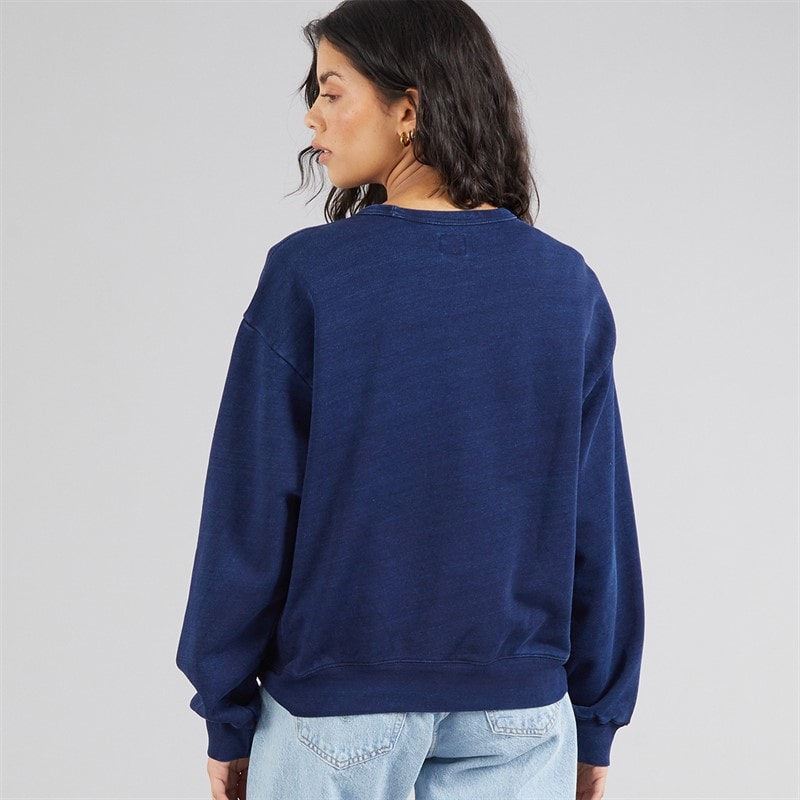 Levi's Womens Graphic Heritage Sweatshirt Indigo - Image 2