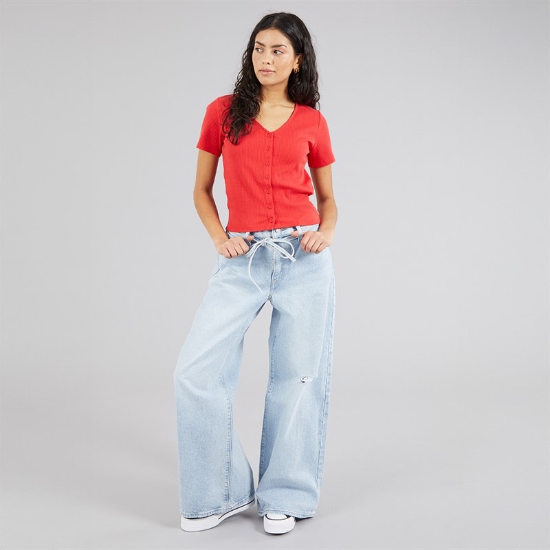Levi's Womens Tie Waist Jeans Karmas Coming - Image 4