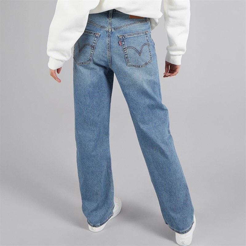 Levi's Womens Ribcage Straight Leg Jeans Cool Invite - Image 2