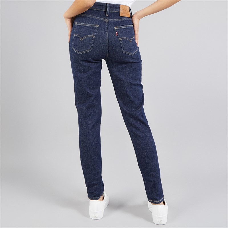 Levi's Womens 721 High Rise Skinny Jeans Tenacious Rinse - Image 2