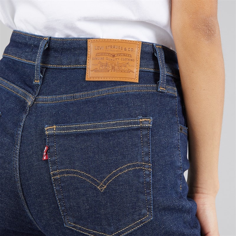 Levi's Womens 721 High Rise Skinny Jeans Tenacious Rinse - Image 3