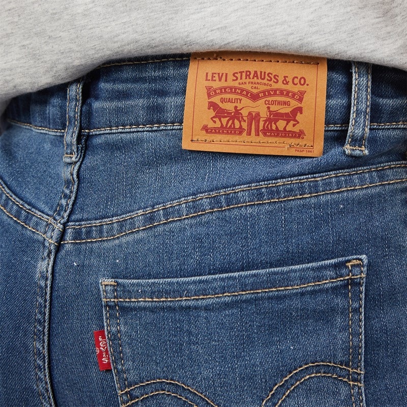 Levi's Girls 720 High Rise Super Skinny Jeans Hometown Blue - Image 3