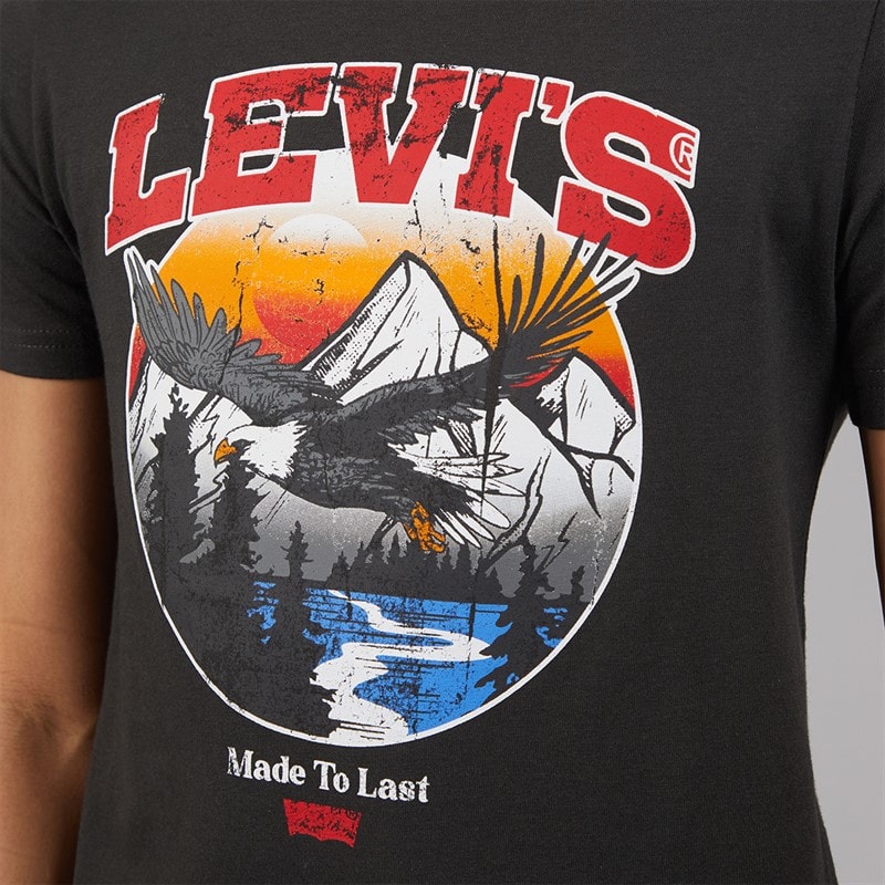 Levi's Boys Soar Like An Eagle T-Shirt Pirate Black - Image 3