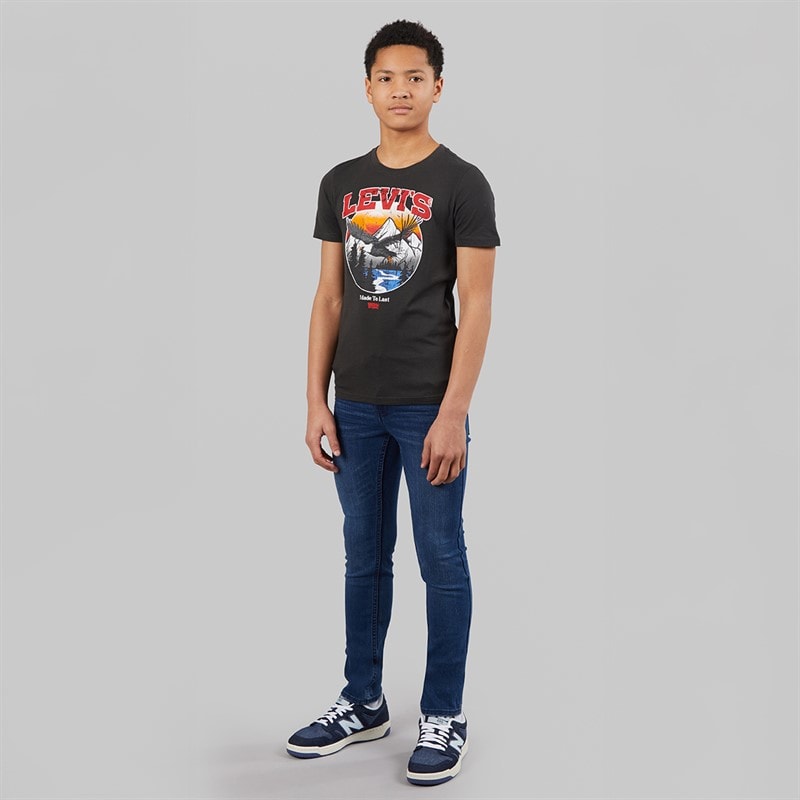 Levi's Boys Soar Like An Eagle T-Shirt Pirate Black - Image 4