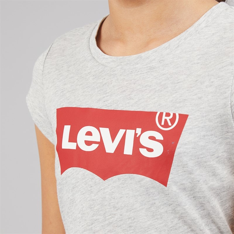 Levi's Girls Batwing T-Shirt Light Gray Heather - Image 3