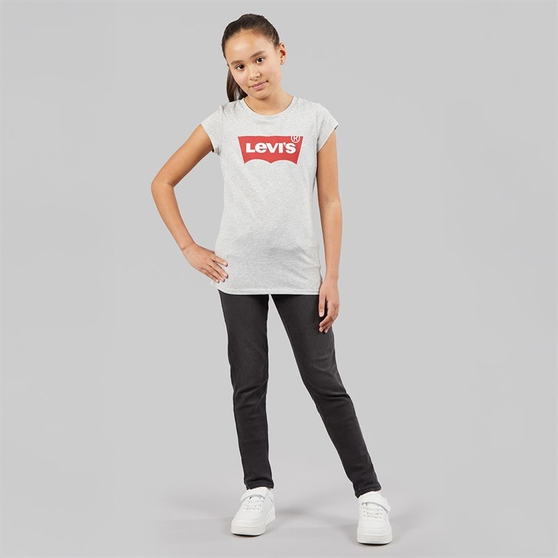 Levi's Girls Batwing T-Shirt Light Gray Heather - Image 4