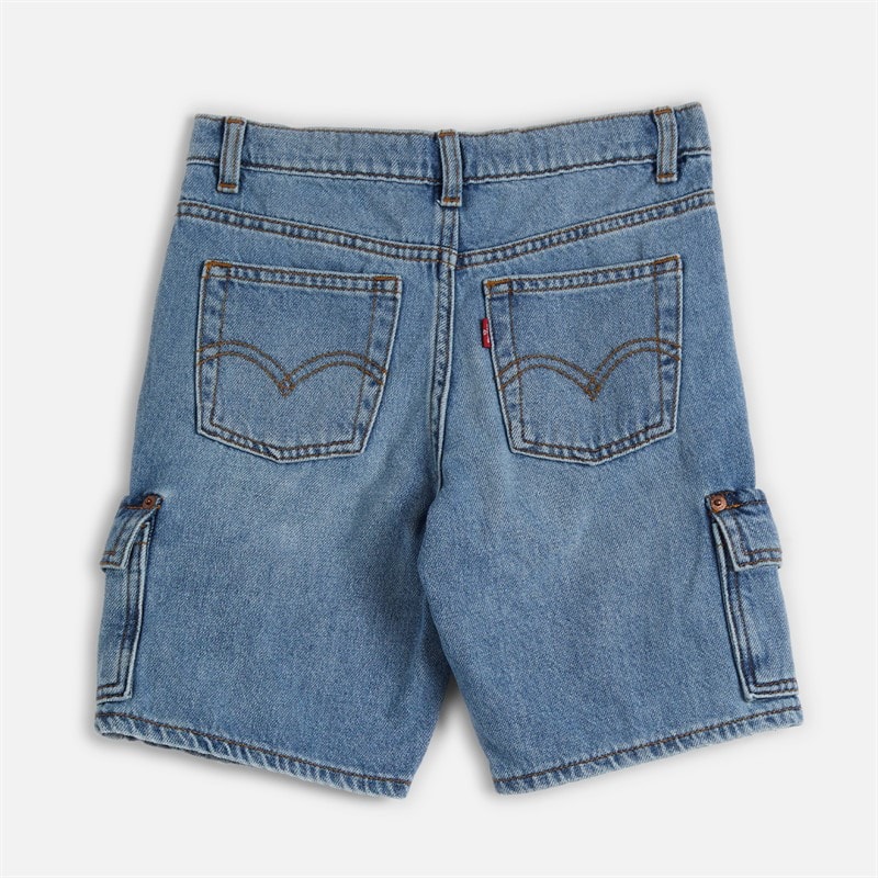 Levi's Boys Denim Cargo Shorts From Scratch No Destruction - Image 2