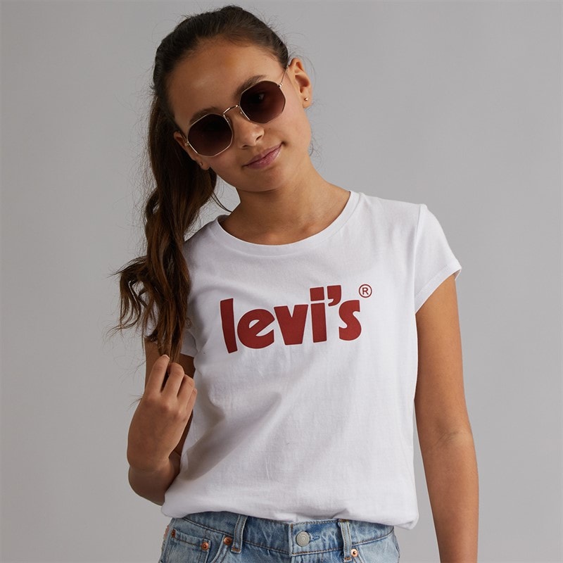 Levi's Girls Basic T-Shirt Bright White - Image 1