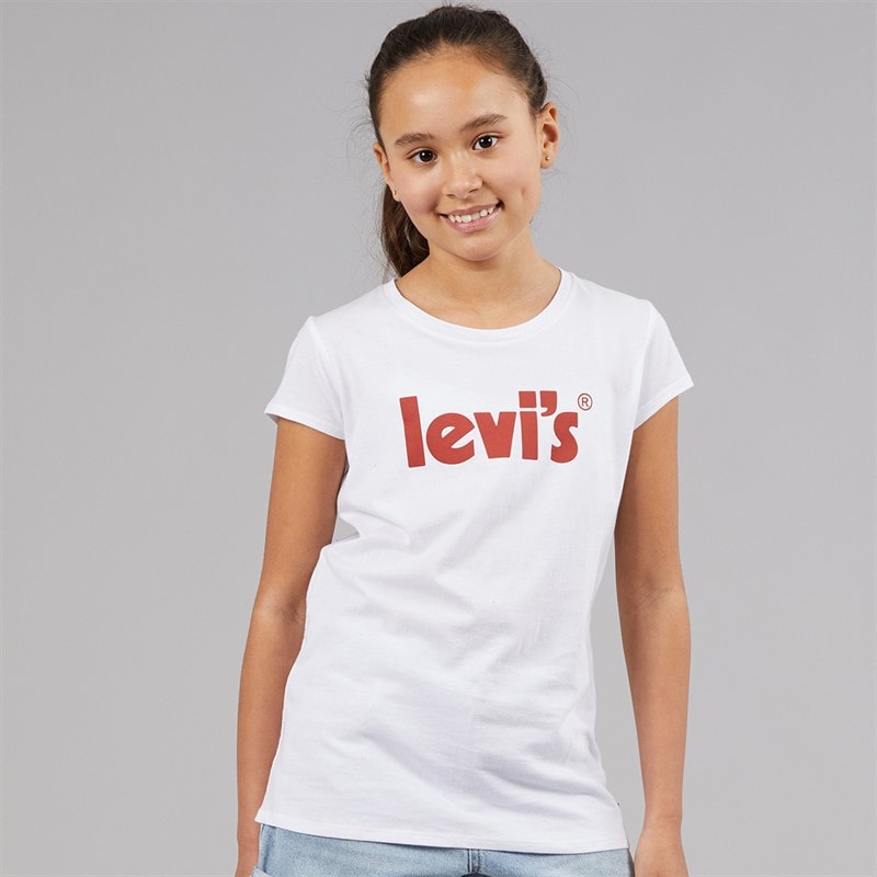 Levi's Girls Basic T-Shirt Bright White - Image 2