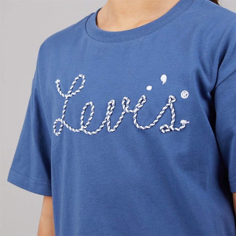 Levi's Girls Meet And Greet T-Shirt True Navy - Image 3