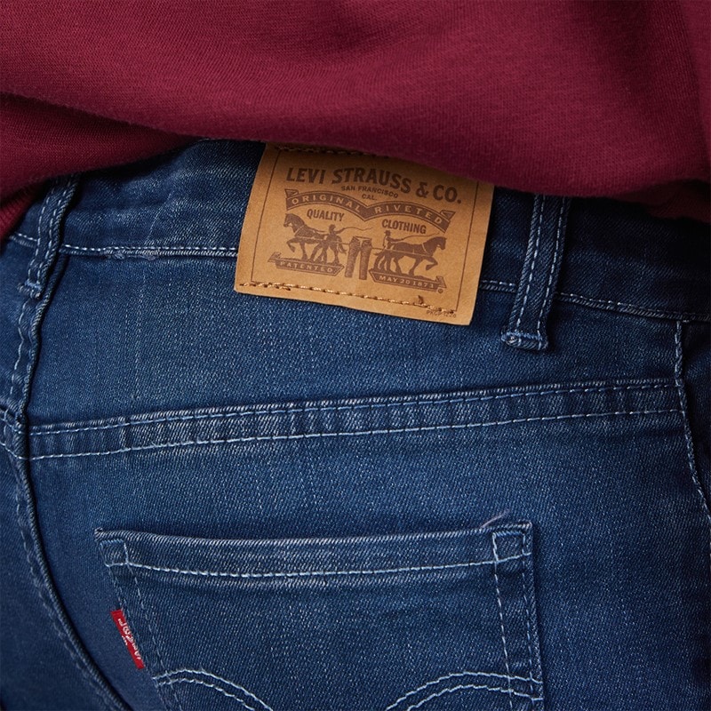 Levi's Girls 711 Skinny Fit Jeans Blue Winds - Image 3