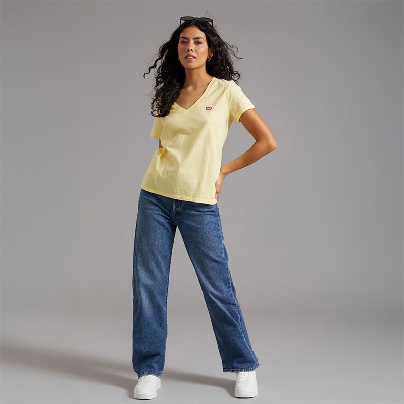 Levi's Womens Ribcage Straight Leg Jeans Valley View - Image 3