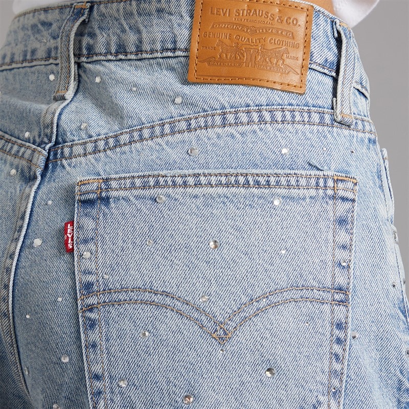 Levi's Womens Baggy Dad Jeans Dazzle Me - Image 3