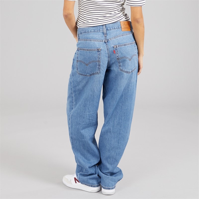 Levi's Womens Baggy Dad Jeans Heavy Check - Image 2