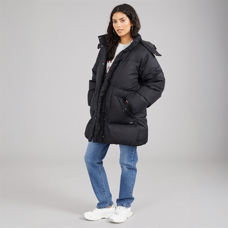 Levi's Womens Western Bubble Coat Anthracite Night - Image 4