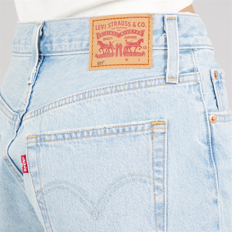 Levi's Womens 501 Mid Thigh Shorts Take Off - Image 3