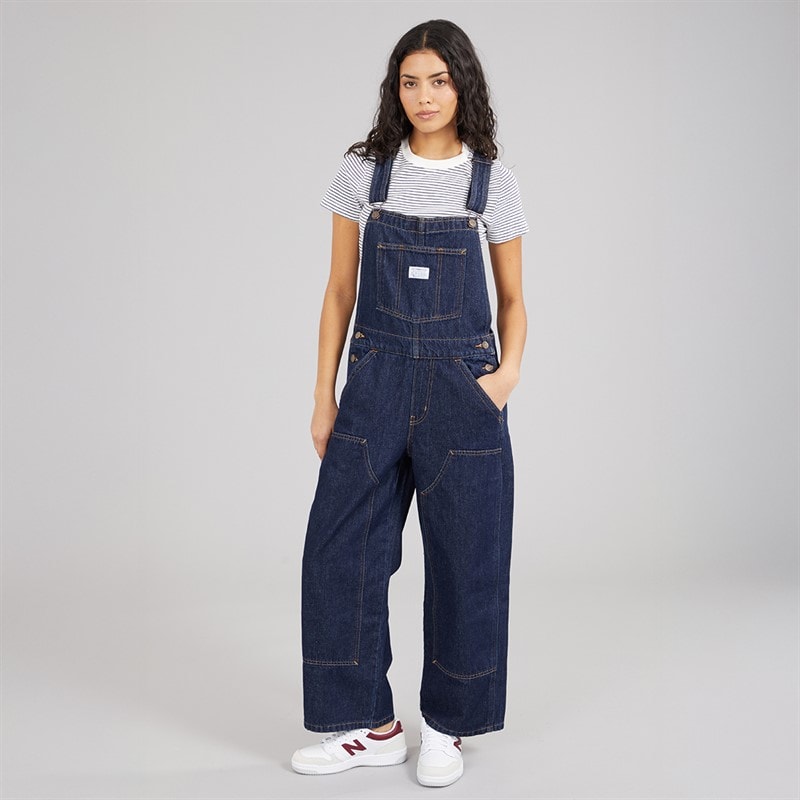 Levi's Womens Baggy Overall Dungarees Shaded View - Image 4