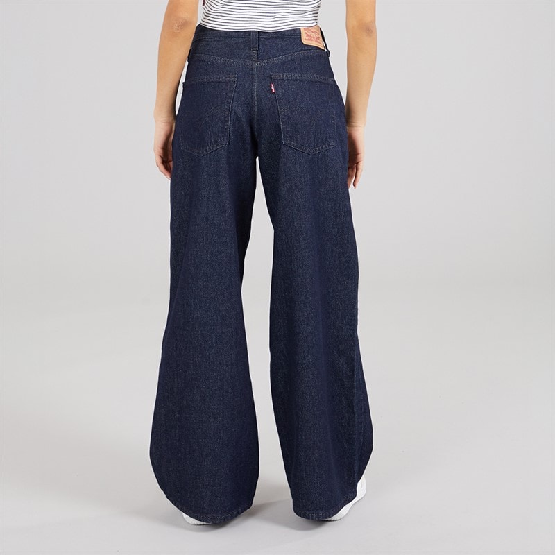 Levi's Womens LSE'94 Baggy Wide Leg Jeans Lseoutlet Rinse - Image 2