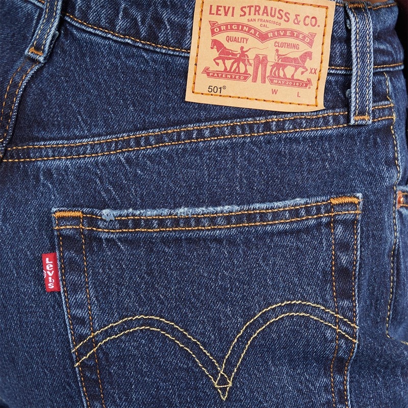 Levi's Womens 501 Straight Leg Jeans Salsa T3 Authentic No Dx - Image 3
