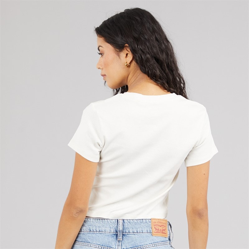Levi's Womens Essential Sporty T-Shirt Levis Archival Egret - Image 2