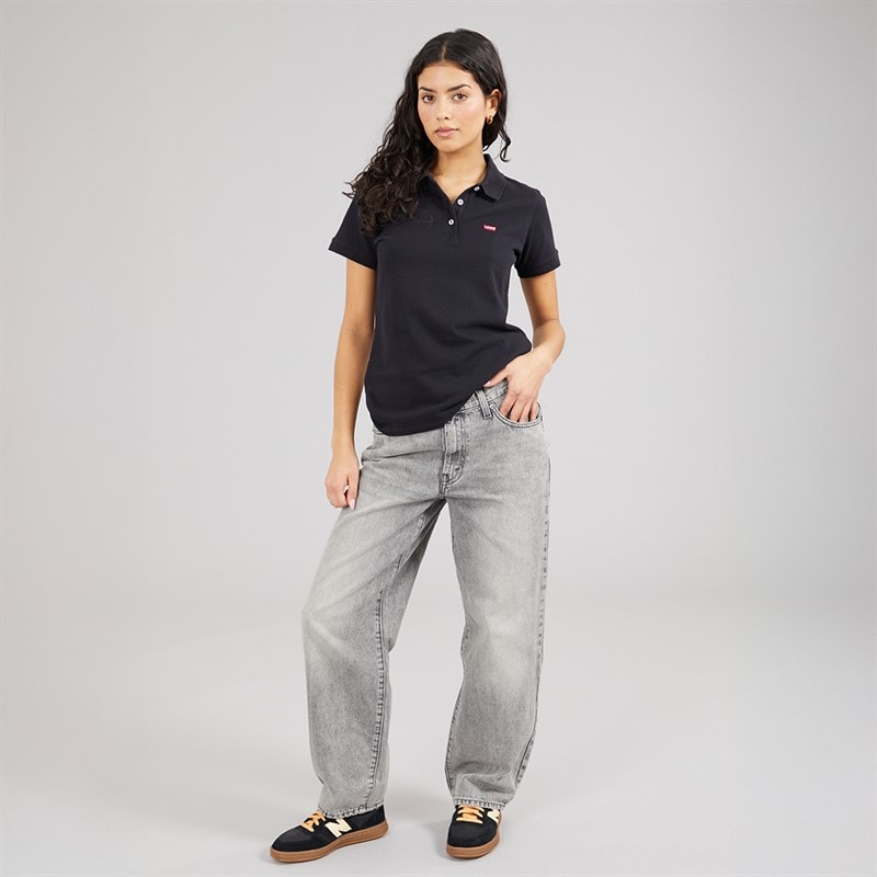 Levi's Womens Polo Shirt Caviar - Image 3