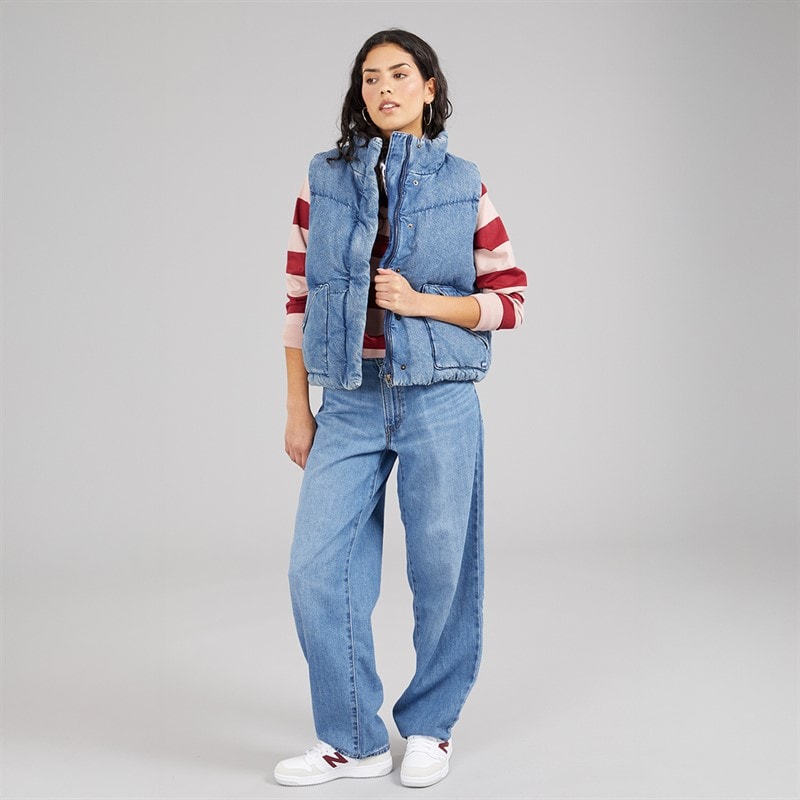 Levi's Womens Western Bubble Gilet City Worn Ow - Image 3