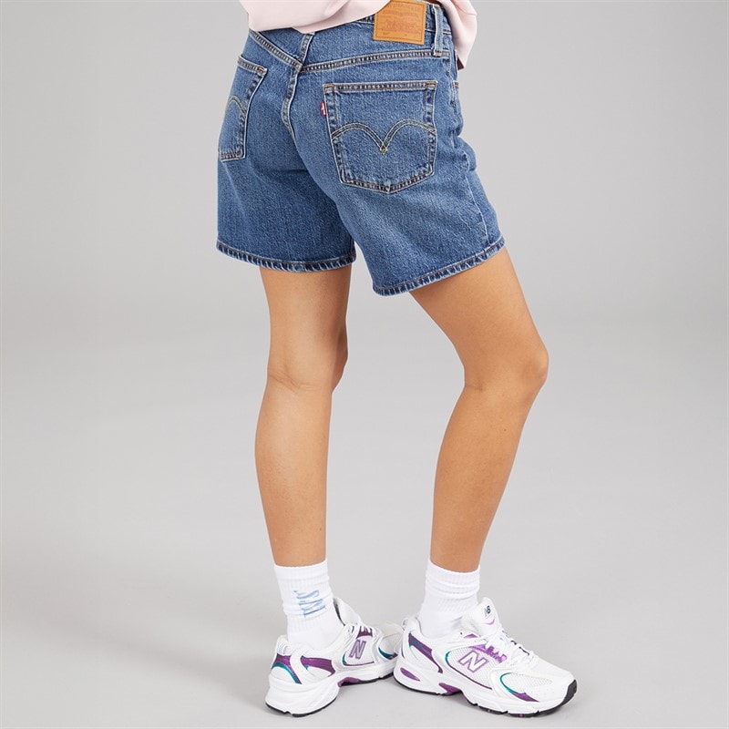 Levi's Womens 501 Mid Thigh Shorts Broken Midnight No Dx - Image 2