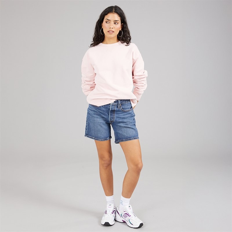 Levi's Womens 501 Mid Thigh Shorts Broken Midnight No Dx - Image 4