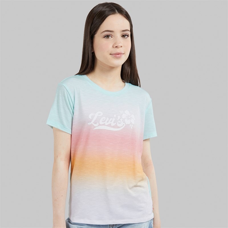 Levi's Girls Dye T-Shirt Bright White - Image 3