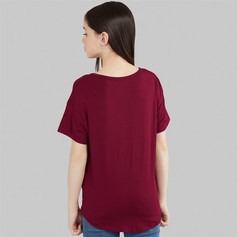 Levi's Girls New Favourite T-Shirt Red Plum - Image 2