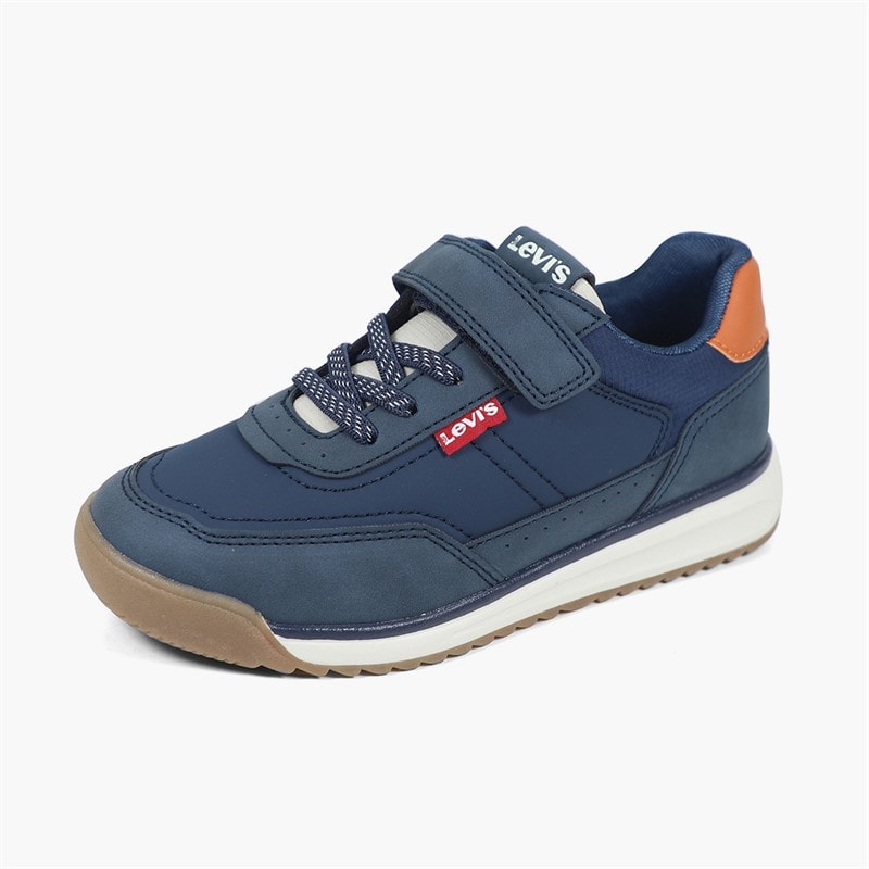 Levi's Boys Clyde NBX Trainers Navy Smoke 0876 - Image 2